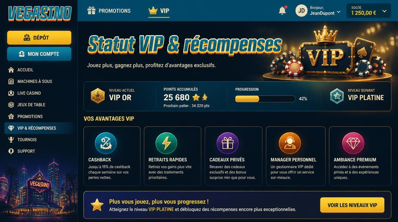 Programme de fidélité VIP et avantages exclusifs